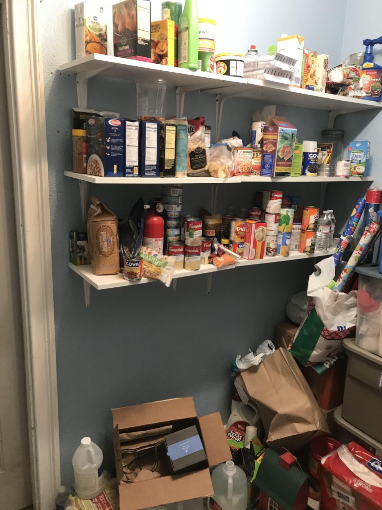 Walk-in food survival pantry