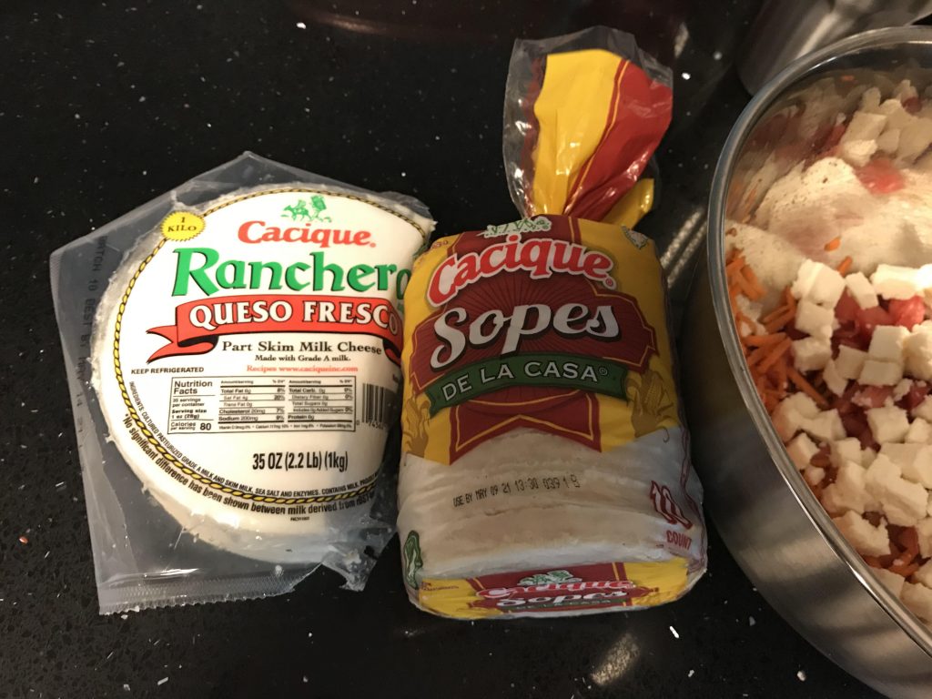 Taco beef and cheese ingredients