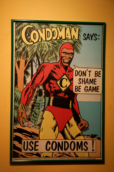CondomMan the Superhero, photo courtesy Christian Haugen