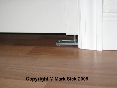 Bi-Fold Closet Door on a Laminate Floor