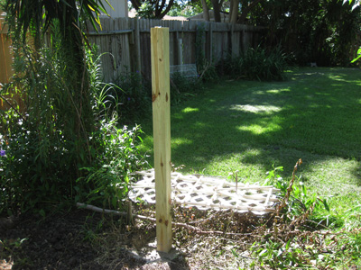Set fence posts plumb in both directions; photo courtesy Kelly Smith