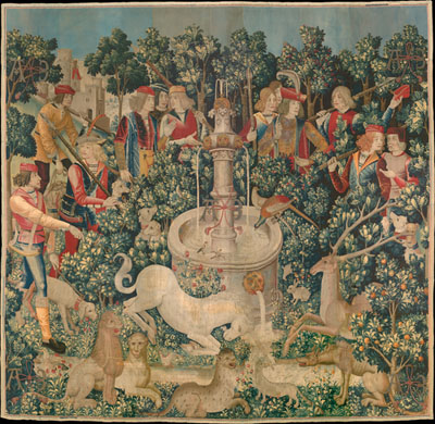 The hunt of the unicorn tapestry, photo courtesy Peregrine Fisher